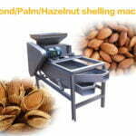 almond shelling hulling machine