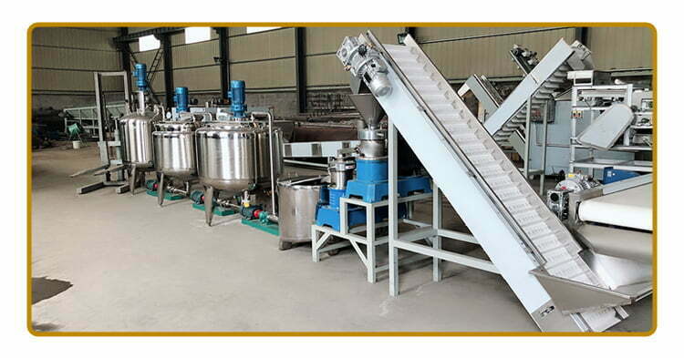 fully automatic peanut butter processing plant