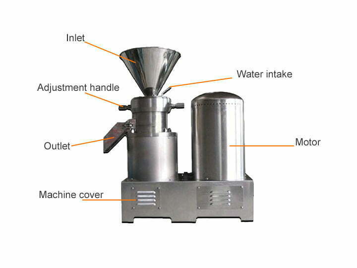 peanut butter making machine structure