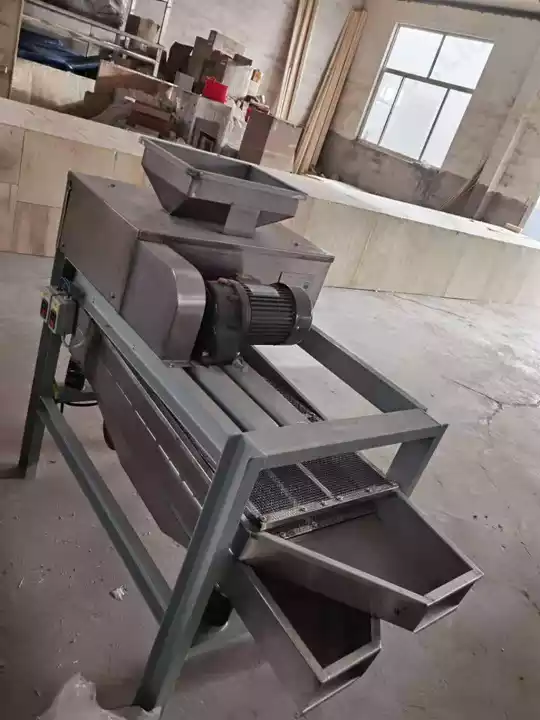 Máquina de corte de cacahuetes de doble rodillo