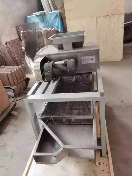 Máquina de corte de cacahuetes de doble rodillo