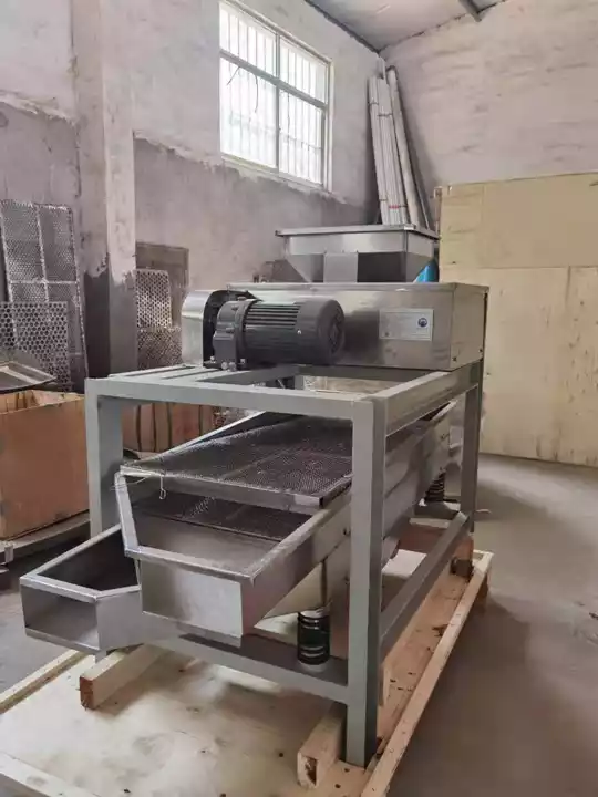 Granuladora de cacahuetes de doble rodillo