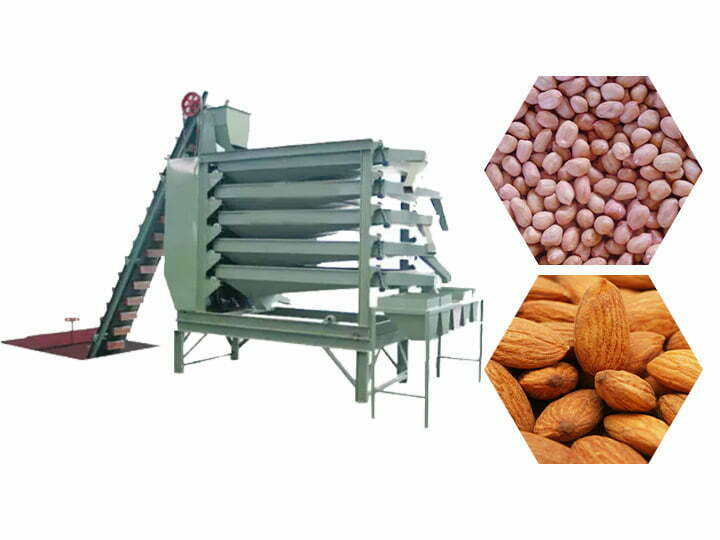 máquina de classificação e classificação de grãos de amendoim