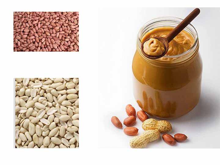 peanut kernels and peanut butter
