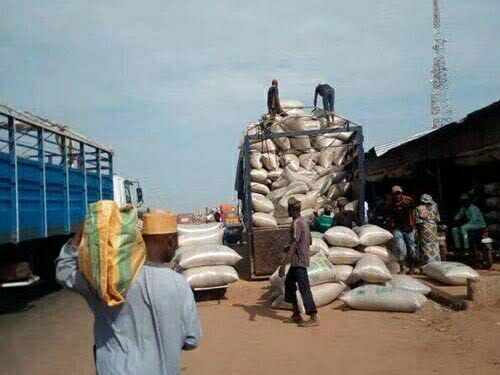 Mercado de maní de Nigeria