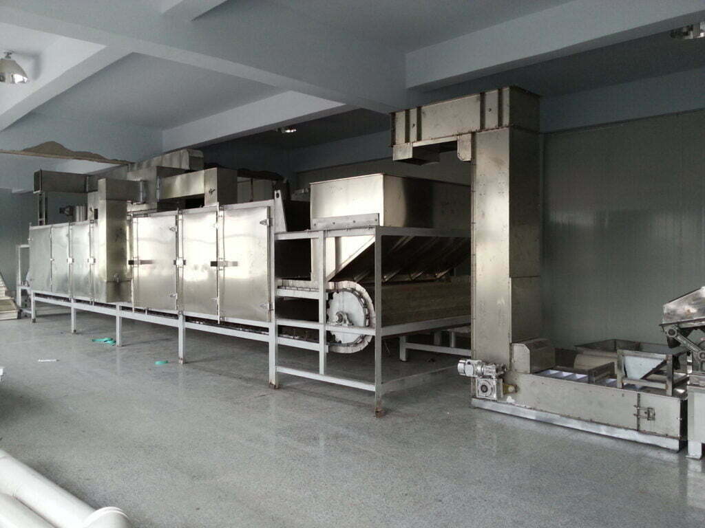 Línea automática de producción de mantequilla de maní.
