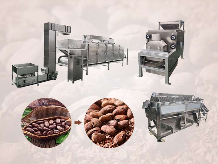 maquina procesadora de granos de cacao
