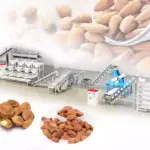 बादाम छीलने की लाइन