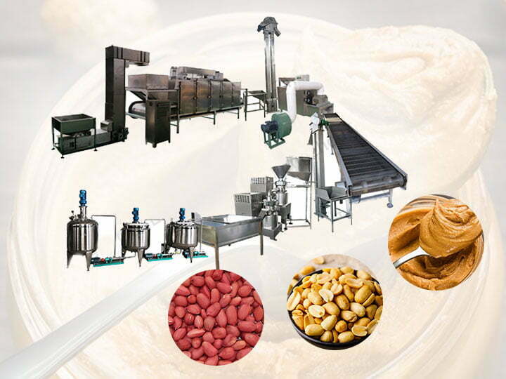 automatic peanut butter making plant