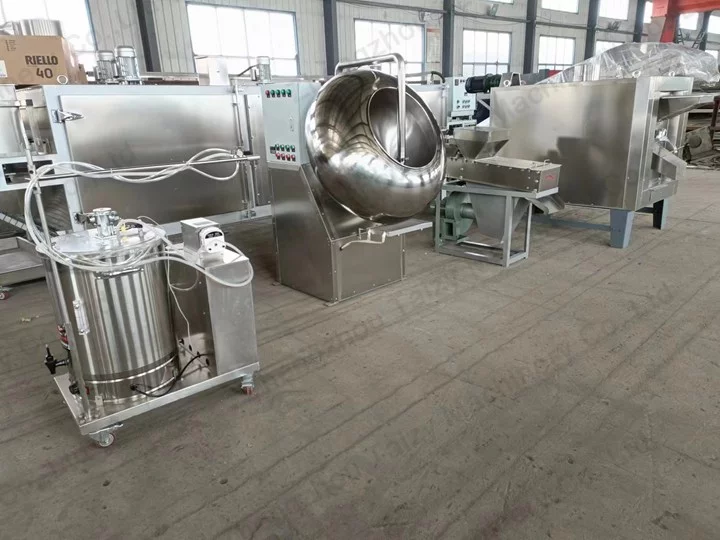 línea de producción de recubrimiento de maní