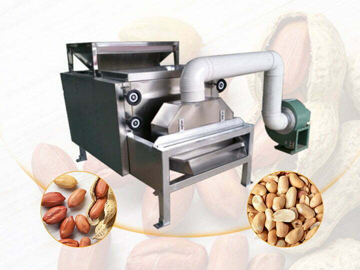 descascador de amendoim e máquina de meio corte