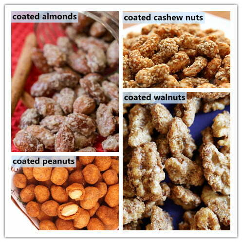 peanut coating machines application