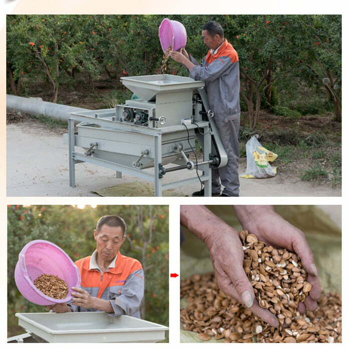 almond sheller machine working process