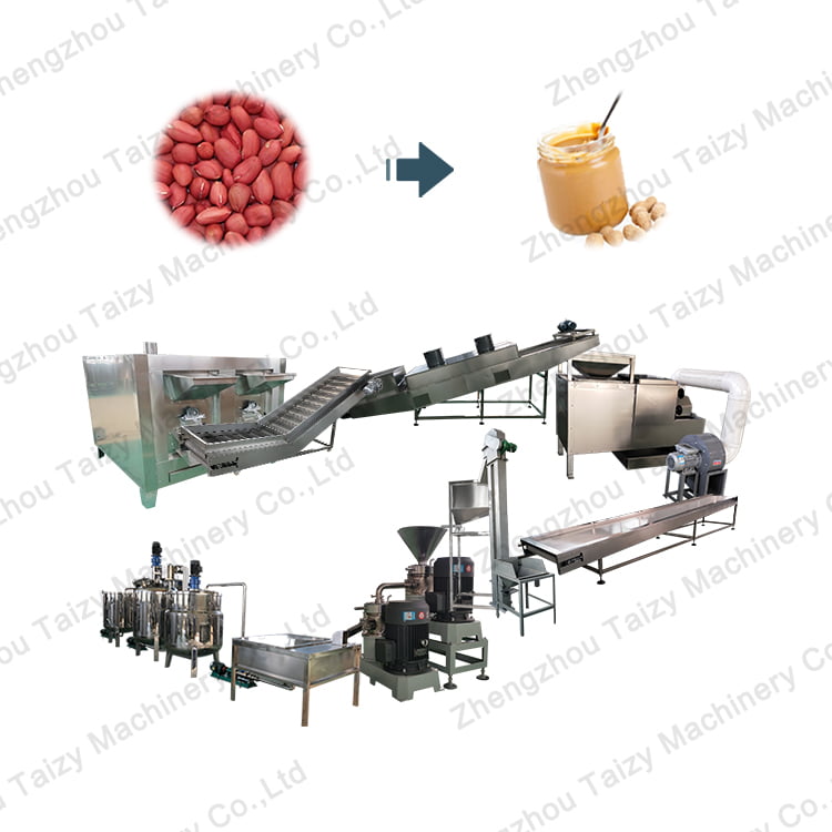 processo de produção de manteiga de amendoim