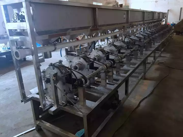 linha de abertura de avelãs