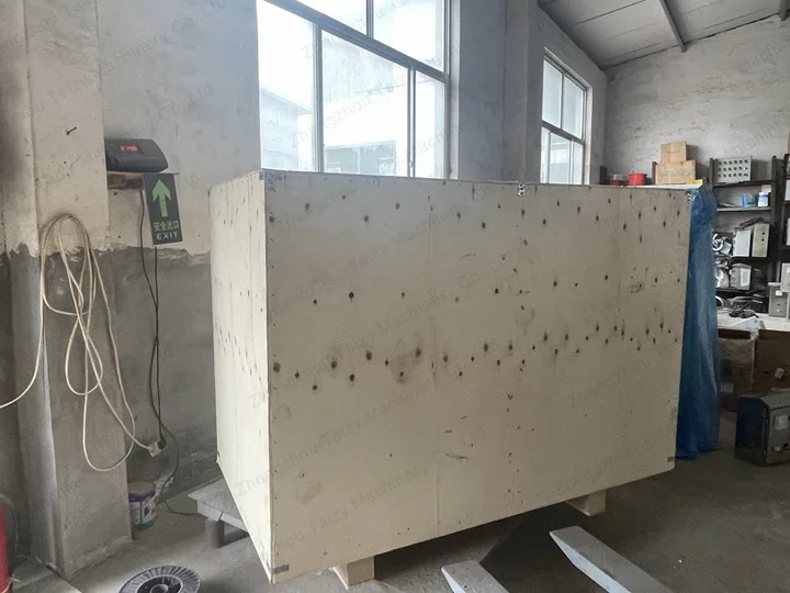 Almond sheller for crating