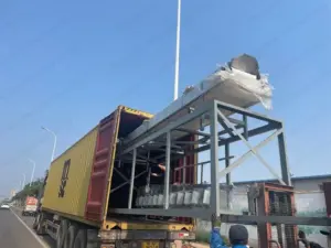 Almond shelling machine