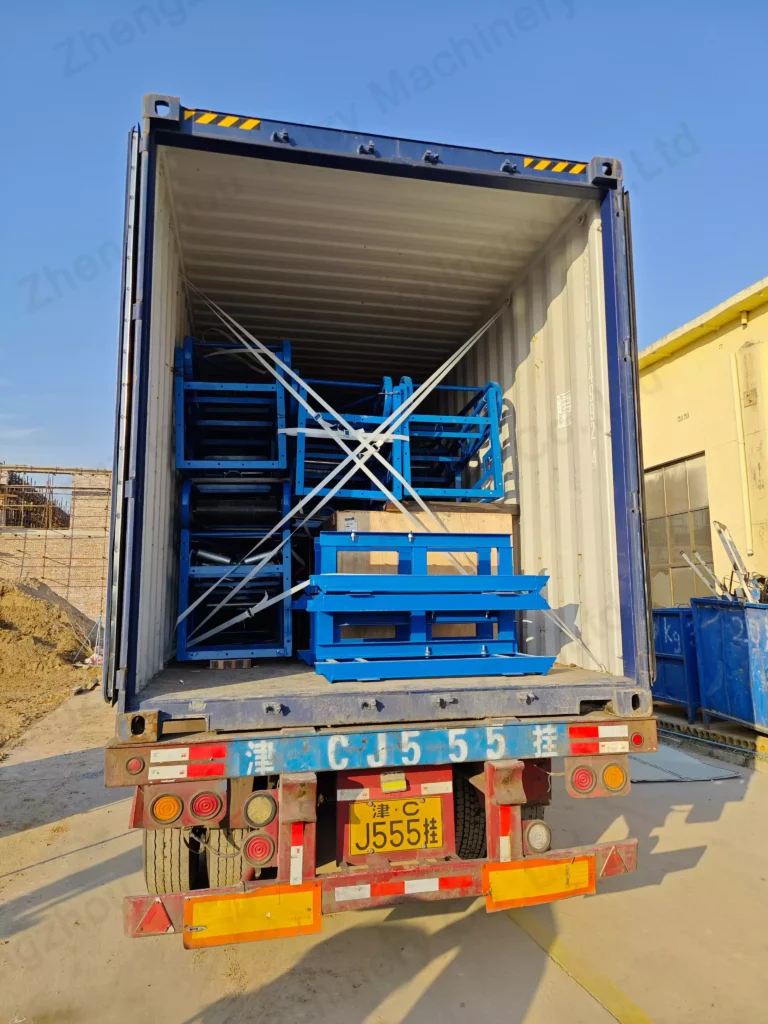 Beladung der Haselnuss-Sortierlinie