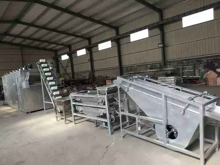 Almond Shelling processing line