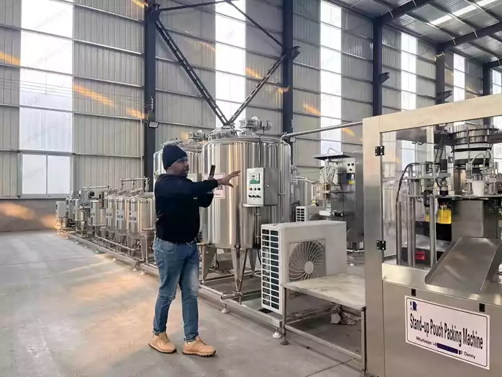 肯尼亚酸奶生产线